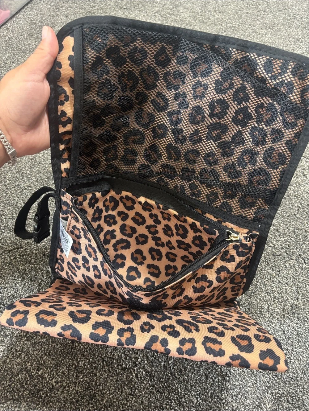 Leopard Print Foldable/Detachable Baby Changing Mat